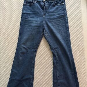 LOFT Dark Blue Flare Jeans